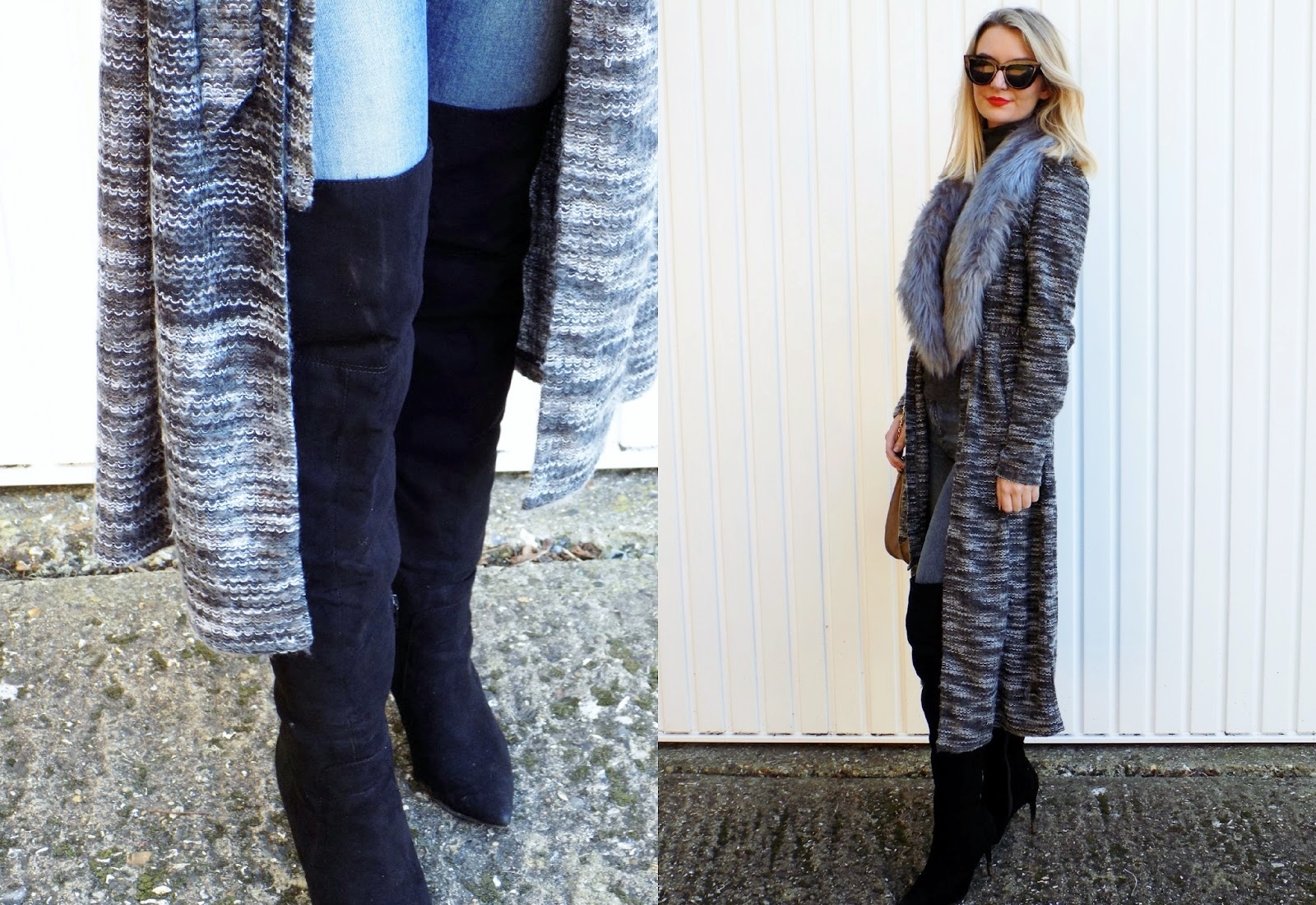 Cosy Chic With Blue Vanilla Cosy Cardigan x OTK Boots EJ|Style